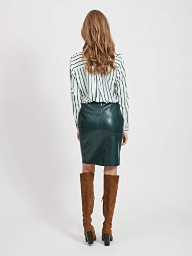 Vila Clothes Vipen New Skirt-Noos Falda, Verde (Pine Grove), 44 (Talla del Fabricante: X-Large) para Mujer