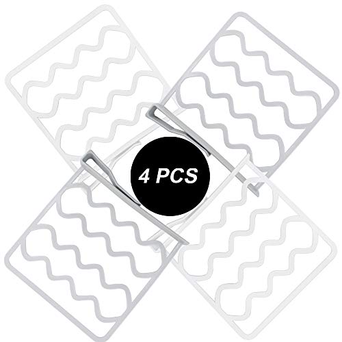 VINFUTUR 4pcs Separador Estantería Plástico para Armario Divisor Estante Divisor Balda Organizador de Armario para Almacenaje y Organización de Camisetas Toallas Jersey (Kit 4pcs)