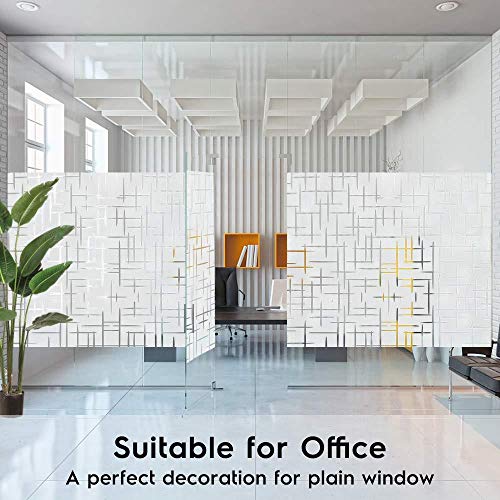 Vinilos Para Ventanas Vinilo Ventana Semi Privacidad Esmerilada Decorativa Película Ventana Autoadhesiva Sin Pegamento Película Vidrio Anti Uv Hogar Oficina Baño Pegatina Vidrio Estrella 75X100Cm