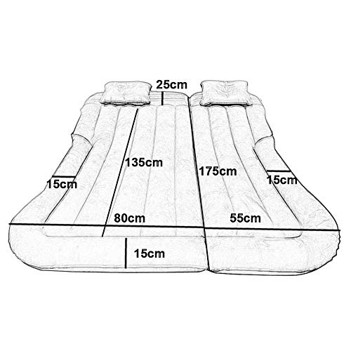 Vinteky SUV Cama Hinchable Coche, Colchón Hinchable Automatico Coche Hinchable Camping para el Hogar Senderismo al Aire Libre, Viajes, Piscina, Camping, Parque, Playa, Patio Trasero (negro)