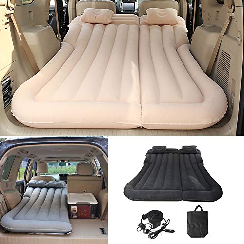 Vinteky SUV Cama Hinchable Coche, Colchón Hinchable Automatico Coche Hinchable Camping para el Hogar Senderismo al Aire Libre, Viajes, Piscina, Camping, Parque, Playa, Patio Trasero (negro)