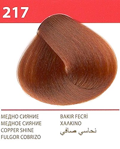 Vip’s prestige crema colorante para el cabello, color fulgor cobrizo 217