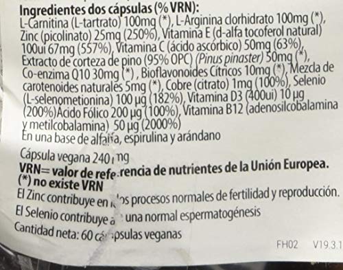 Viridian Fertility para Hombre, 60 Cápsulas, Pack de 1