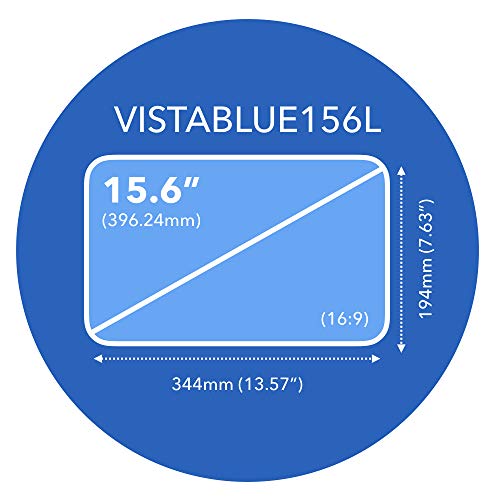 VistaProtect - Filtro de Anti Luz Azul y Protector Premium para Pantallas de Portátil, Desmontable (15.6" Pulgadas)