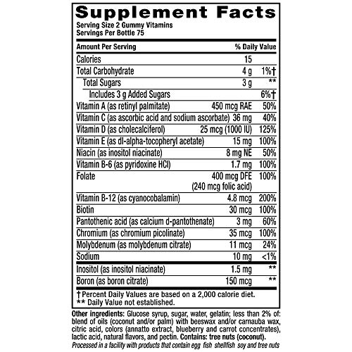 Vitafusion Multi-Vite, Gummy Vitamins For Adults, 150-Count