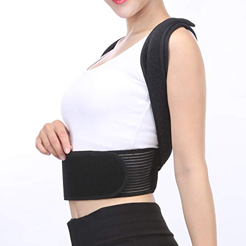 Vital Spine Premium - Corrector de postura, soporte recto contra tijeras y dolor de espalda, ajustable individualmente para una postura saludable, para hombre y mujer (talla XL)