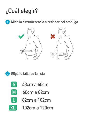 Vitalbak Faja Lumbar Hombre y Mujer - Alivia el Dolor y Las Lesiones en Cintura y Espalda - Cinturón Lumbar con Doble Ajuste - Gratis Bolsa de Transporte