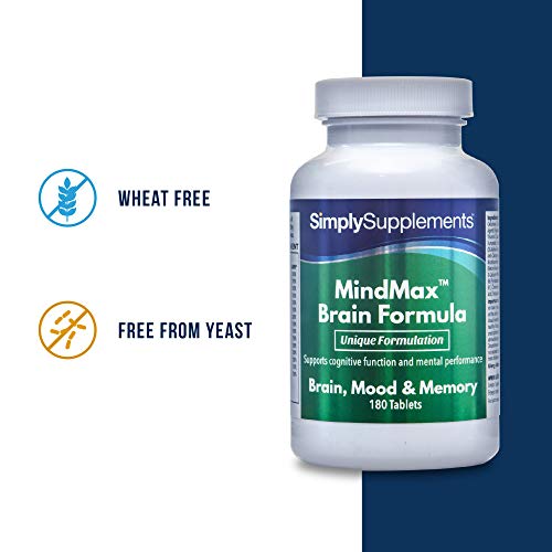 Vitaminas para la Memoria - ¡Bote para 2 meses! -180 Comprimidos - SimplySupplements