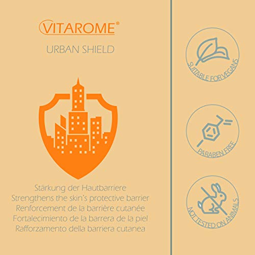 Vitarome - Gel hialurónico URBAN SHIELD, sin parabenos, apto para veganos, 50 ml