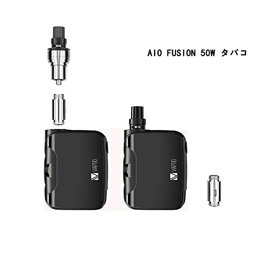 Viva Kita Fusion 50W 1500mAh Cigarrillos electrónicos E-Cigarette TPD Cumple, Sin Tabaco y Sin Nicotina (negro)