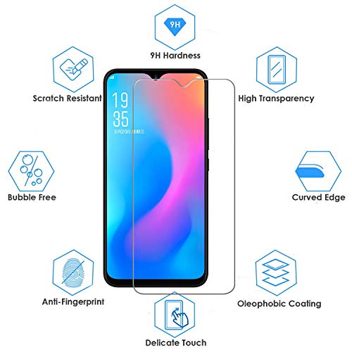 ViViKaya [2 Piezas Cristal Templado para UMIDIGI Power, 9H Dureza Vidrio Templado Anti-Rasguños Alta Definicion Sin Burbujas Protector de Pantalla