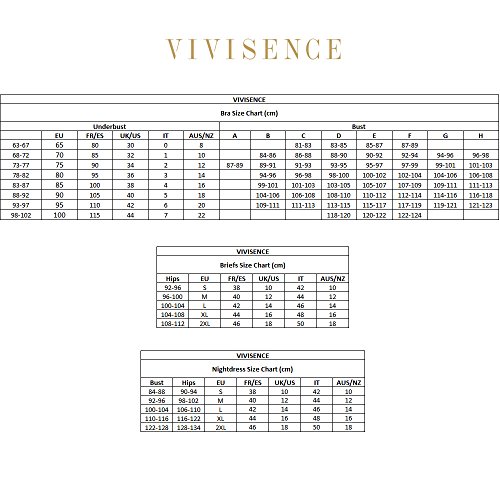 Vivisence Kate 1011 Sujetador Push-Up con Almohadillas Removibles para Mujeres Liso Tirantes Multiposición con Aros - Hecho En La UE, Negro,100C