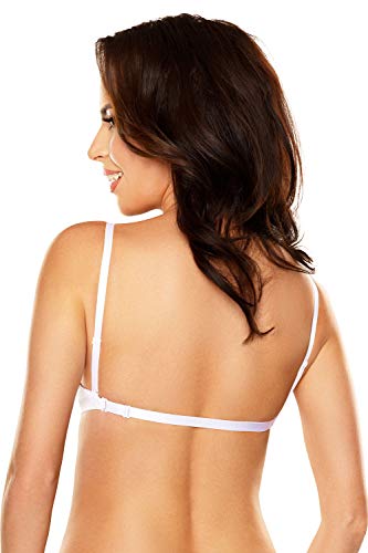Vivisence Sujetador Push-Up Multiuso, Espalda Al Aire 1040, Blanco,95D
