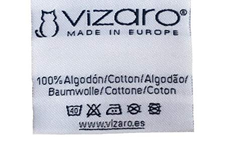 Vizaro - Cojín Lactancia y Dormir Embarazo - Maternal - 190cm - Funda 100% Algodón Premium - Muy estético - Hecho UE, OekoTex - Estrellitas