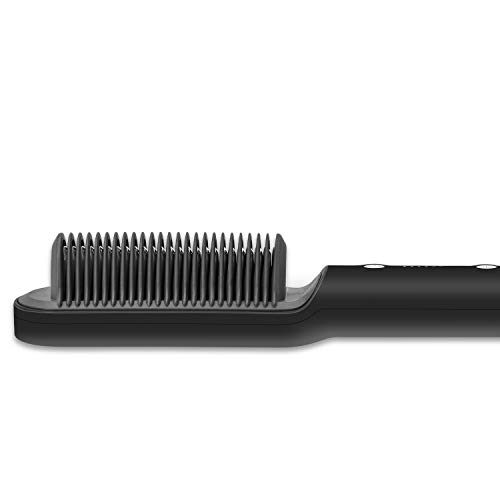 VKK Cepillo Alisador, Cepillo Alisador de Pelo, Calefacción PTC, Temperatura Regulable, Anti-quemaduras, Apagar Automáticamente, Protección de Temperatura Constante