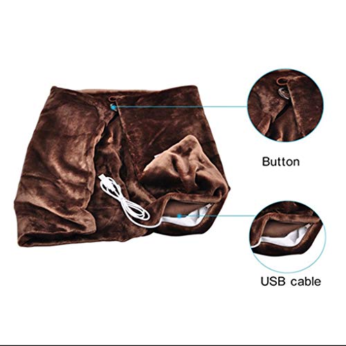 Vkospy Hogar del Coche eléctrico de calefacción Calentamiento Manta cojín del Cuello del Hombro móvil Calefacción Mantón Invierno USB Health Care Caliente café