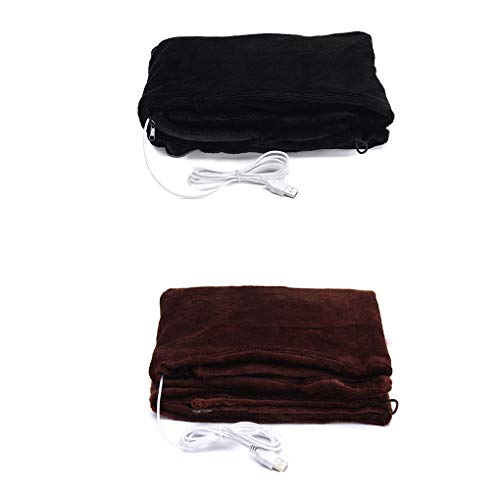 Vkospy Hogar del Coche eléctrico de calefacción Calentamiento Manta cojín del Cuello del Hombro móvil Calefacción Mantón Invierno USB Health Care Caliente café