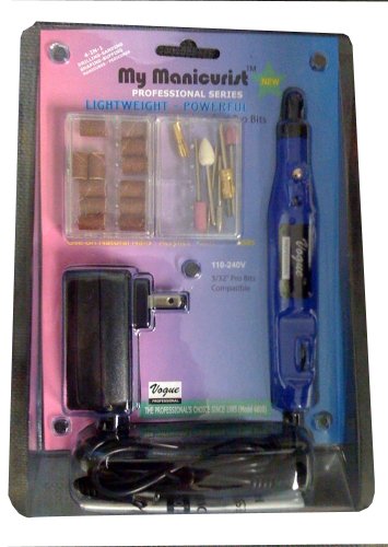 Vogue Professional ® Nueva Maquina Pro manicura completa c 7 accesorios para Fácil y rápido manicura y pedicura fijaciones uñas acrilico gel