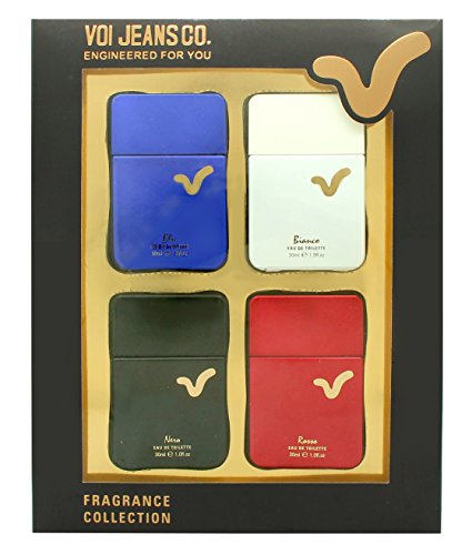 VOI JEANS Bianco Blu Set de regalo 30 ml EDT + 30 ml EDT + 30 ml Nero Rosso edt + 30 ml EDT