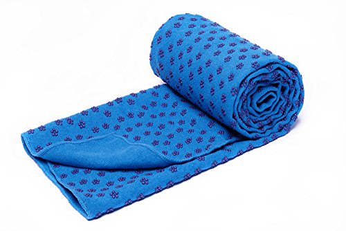 voidbiov Microfibra Toalla de Yoga Antideslizante para Hot Yoga con Malla Bolsa de Transporte(4 Colores), Secado Rápido Toalla Extra Larga(185 x 62 cm, 73" x 24")