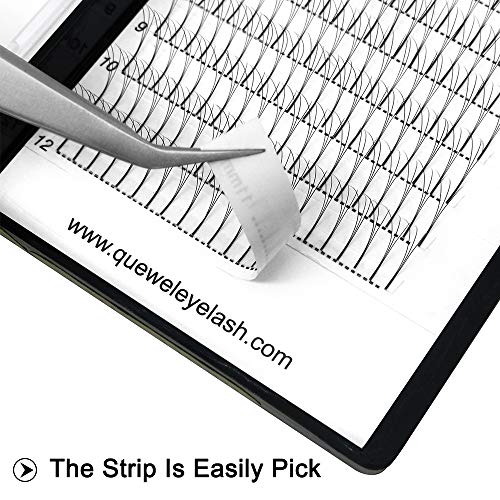 Volumen Extensiones de pestañas Espesor 3D 0.10 D Longitud de curvatura 11mm Ventiladores prefabricados Lash Pestañas largas en racimo para salón
