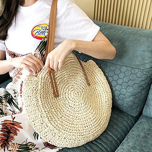 Volwco - Bolso al Hombro para Mujer Color Crema