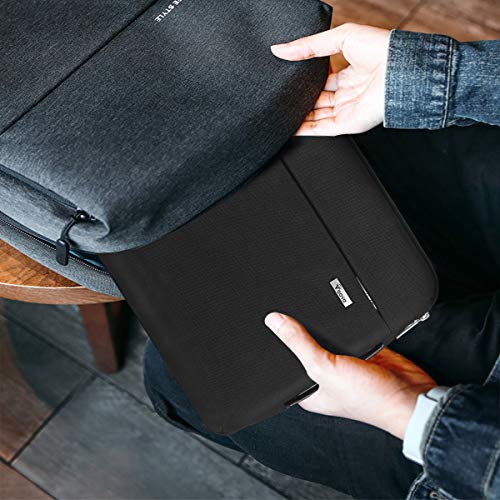Voova Protectora de 360° Funda Portatil 14-15.6 Pulgada, Maletín Ordenador Compatible con 16" Macbook Pro 2020/15" Surface Book 3 2/XPS, Sleeve para HP Acer ASUS Chromebook con Asa, Negro