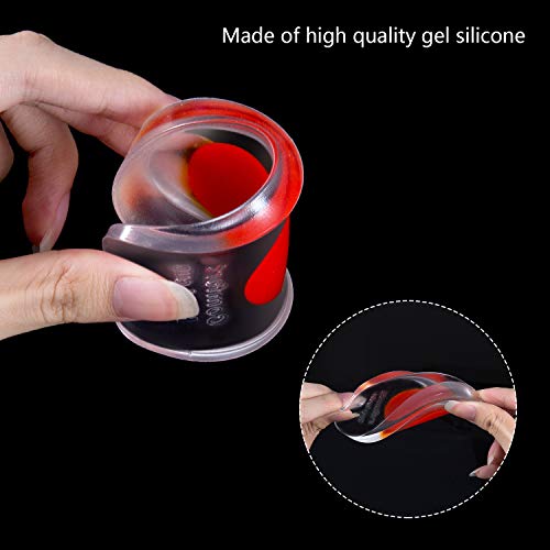 Vordas 2 Pares Plantillas Fascitis Plantar Silicona para Espolones para el Talón para Apoyar, Reducir los Golpes y Aliviar el Dolor