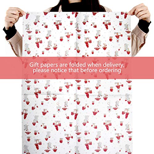 Vordas Welecoco Papel de Regalo, 6 Hojas Papel Regalo, Hojas De Papel Para Envolver Regalos, para Cumpleaños, Día De La Madre, Día De San Valentín, Año Nuevo Y Boda, Envoltura(6 Diseño, 76 x 50cm)