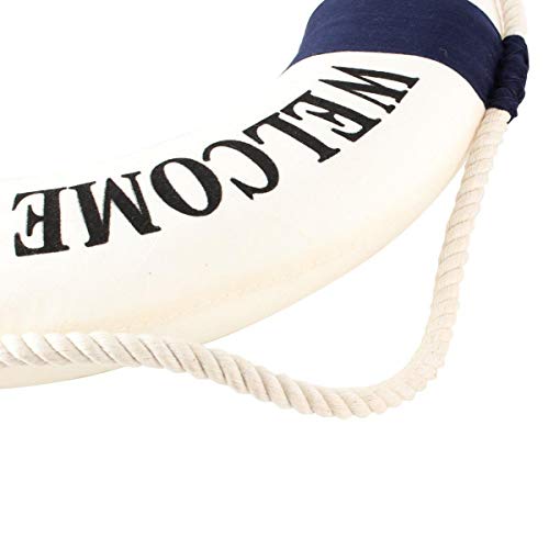 VOSAREA Salvavidas Deocración Salvavidas Colgante Decoración Náutica de Pared (Azul)