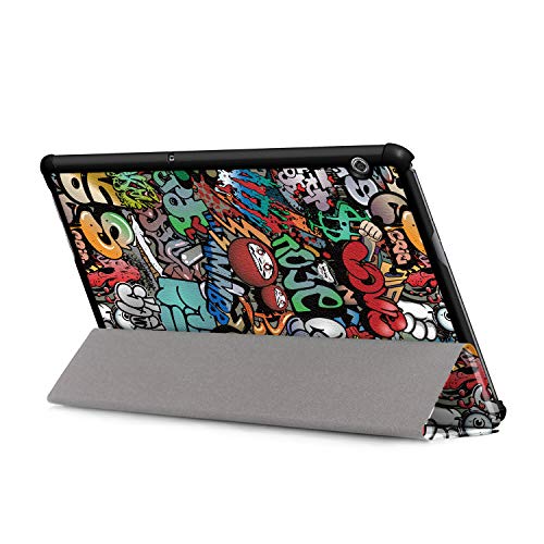 VOVIPO Huawei MediaPad T5 10 Funda Case Cover, Slim Smart PU Plegable Stand Cover Case Funda Protectora Carcasa para Huawei MediaPad T5 10 10.1 Pulgadas 2018 Tableta