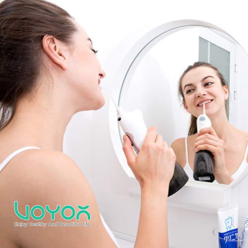 VOYOR Irrigador Bucal Portátil Irrigador Dental Profesional Recargable Irrigadores Bucales con Múltiples Modos, Impermeable IPX7 Inalámbrico Irrigador Oral para Viaje y el Uso diario WF200