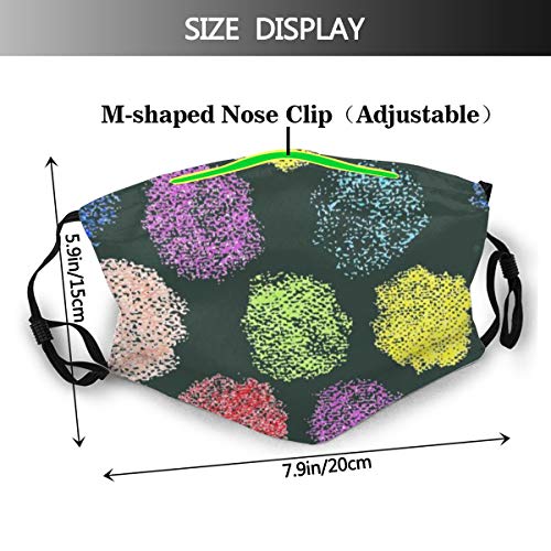 VTYOSQ Pasamontañas Patrón de círculos de lunares pastel sin costuras abstractas con filtro Cubierta de campo de boca unisex para adultos