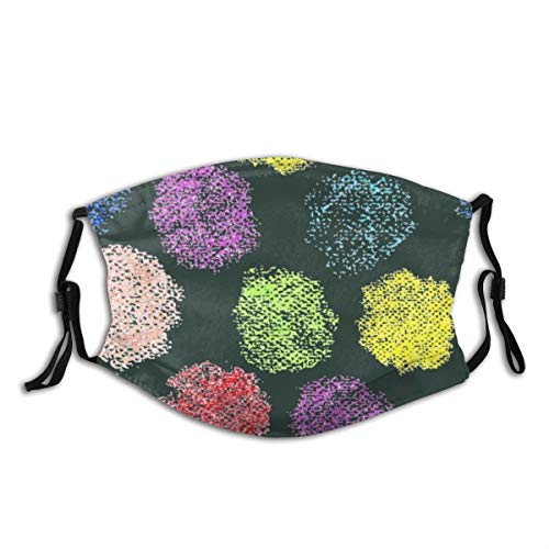 VTYOSQ Pasamontañas Patrón de círculos de lunares pastel sin costuras abstractas con filtro Cubierta de campo de boca unisex para adultos