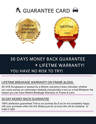 VVA Gafas de sol polarizadas para hombres Gafas de sol retro clásicas para hombres y mujeres para conducción al aire libre Protección unisex UV400 V105(Azul/Negro)