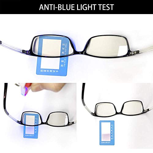 VVDQELLA Gafas Presbicia 1.5 en TR90 Ligeras y Calidad Contra Luz Azul & UV Evita la Fatiga Ocular Reading Glasses Eficiente para PC, Smartphone, TV, con Funda