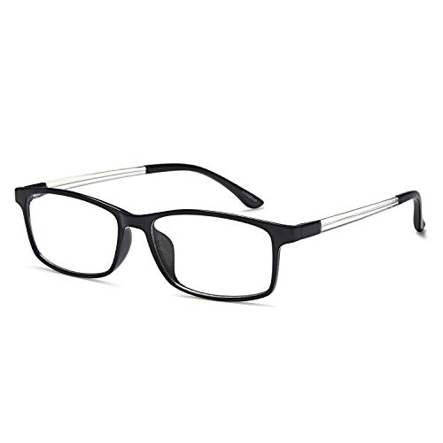 VVDQELLA Gafas Presbicia 1.5 en TR90 Ligeras y Calidad Contra Luz Azul & UV Evita la Fatiga Ocular Reading Glasses Eficiente para PC, Smartphone, TV, con Funda