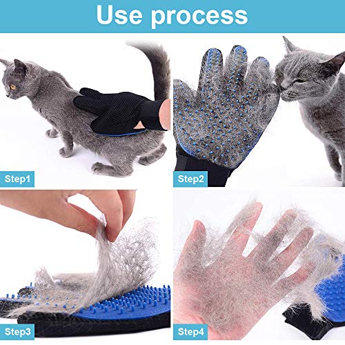 VZATT Quitapelos Y Rodillos para Mascotas, Guante De Mascotas Quita Pelos, Cepillo De Limpieza Removedor para Perro Y Gato, Removedor De Pelaje para Animales, para Muebles Ropa Ropa De Cama Sofá