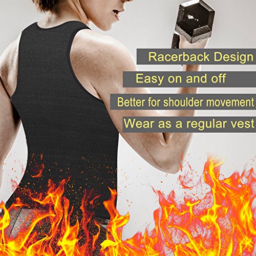 WABISABI DREAMS Chaleco Neopreno Sauna, Faja Adelgazante Mujer, Compresion Reductora para Conseguir una Sudoración efectiva para Deporte Fitness Negro (M)