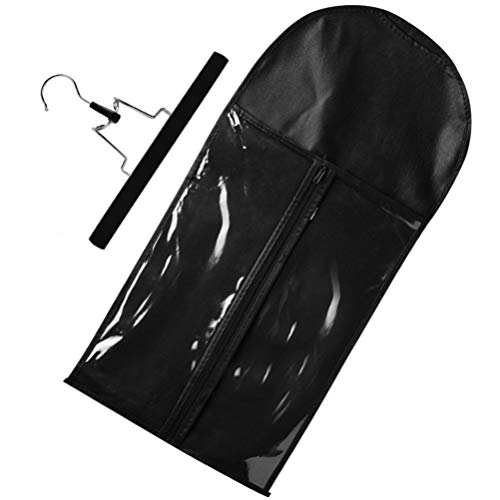 Wakauto Bolsa de Peluca Extensiones de Cabello Colgantes Bolsa de Postizos con Percha Organizador a Prueba de Polvo Proteger para Cabello Humano