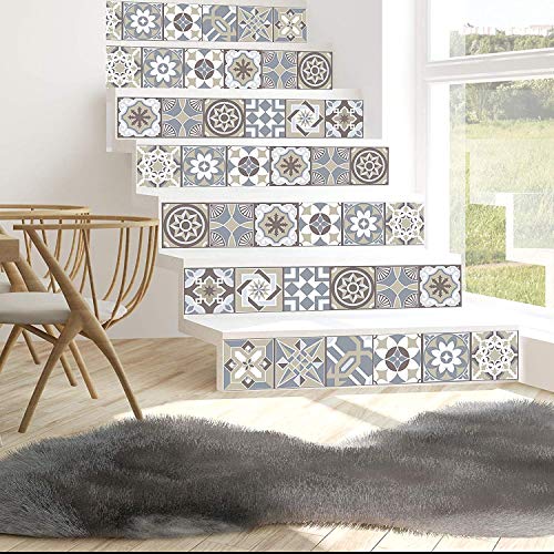 Walplus Adhesivos de pared extraíble Autoadhesivo Arte Mural VINILO DECORACIÓN HOGAR BRICOLAJE Living Cocina Dormitorio Decor papel pintado regalo Limestone ESPAÑOL Azulejos - 15cm x 15cm-24 piezas