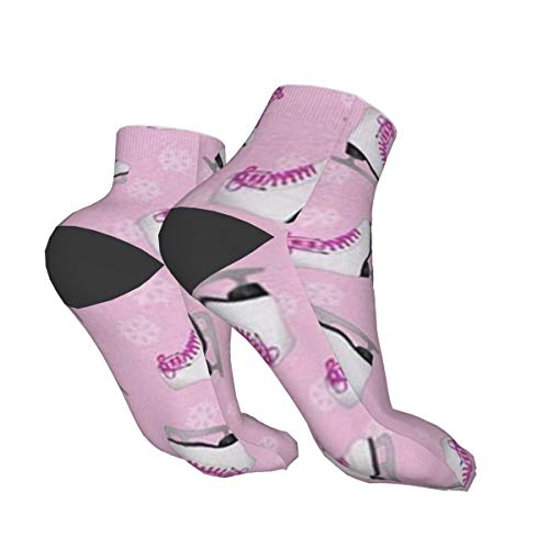 Wangqiuying19 - Calcetines cortos clásicos para deporte, patinaje sobre hielo y copo de nieve, 30 cm