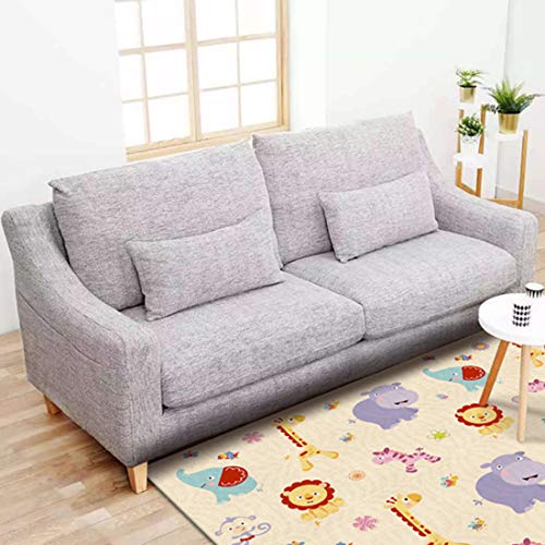 wangxike Alfombra de Juego para Niños XXXL, Colchoneta de Juegos Plegable Alfombra Suelo Bebé de LDPE Alfombra Infantil Juegos Bebé de Doble Cara y Impermeable - 180 x 100 x 1cm