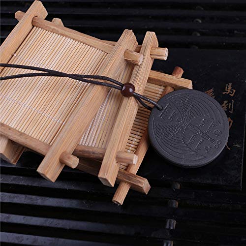 WARMWORD Energy - Colgante de Piedra volcánica de Lava Que Alivia la presión de tensión, Potente Escalar Bioenergía Colgante cuántico Magnético Salud Poder Cadena Ajustable Collar