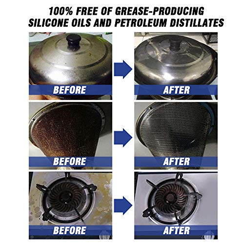 WARMWORD Limpiador de Burbujas de Uso múltiple, Limpiador de Grasa de Cocina eficiente Desengrasante de Espuma Multiusos Potente removedor de Manchas de Aceite 100ml