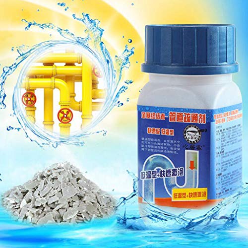 WARMWORD Limpiador De Fregadero Y Desagüe del Agente De Dragado De Tuberías Limpiador De Polvos Fuertes Limpiador para La Cocina Alcantarillado Tubería De Baño, Fregadero, Desatascador De Desagües