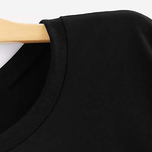 WARMWORD Mujer Tops layera de Manga Larga para Mujer, Cuello Redondo Camiseta de béisbol Blusa Top de Manga Larga con Estampado de Damas Blusa de Manga Larga Mujer Camiseta Casual de Moda