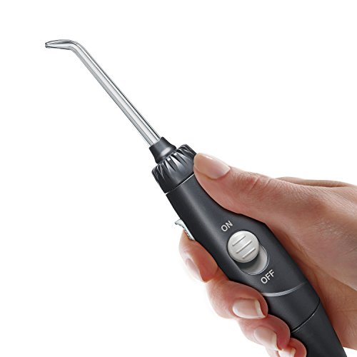 Waterpik WP-662EU Aquarius - Irrigador dental,  100-240V,  depósito de agua de 650 ml,  Negro