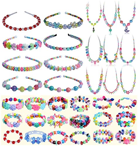 WCOCOW Colores Mezclados Kit Abalorios Cuentas Dados con Letras para hacer pulseras collares (Bear Shape)