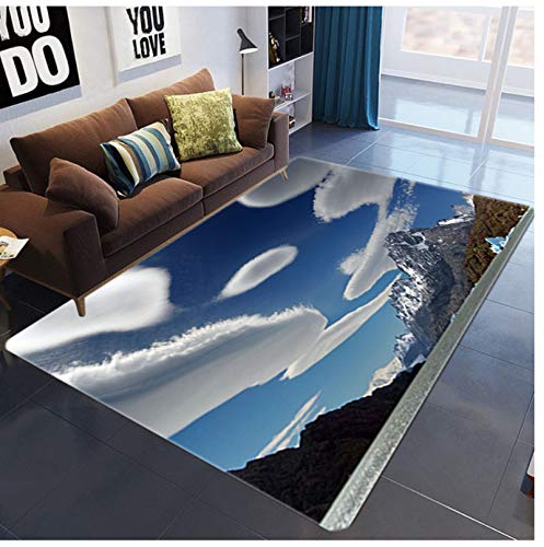 WDSZY Alfombra Moderna, Diseño Creativo En 3D, Alfombra De Gran Tamaño para Sala De Estar Y Dormitorio, Impresión De Poliéster, Diseño Antideslizante, Decoración del Hogar 160X230Cm